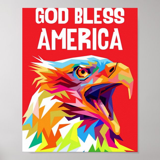 Eagle God Bless America Poster (Front)