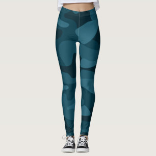 Eagle Green Monocolor Camo Leggings