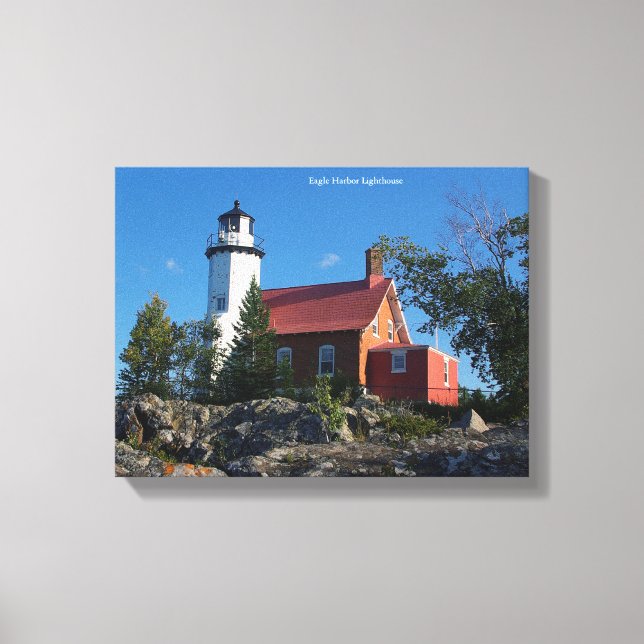 Eagle Harbour Lighthouse canvas print (Front)