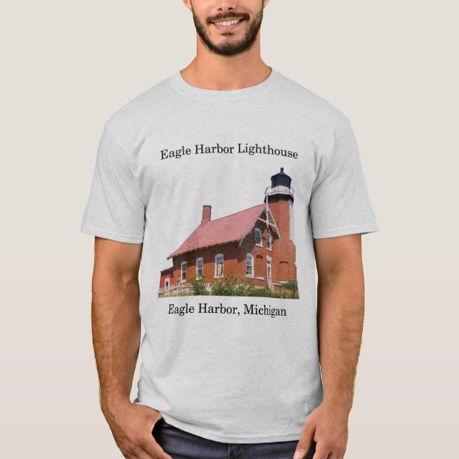 Eagle Harbour Lighthouse light shirt (Front)