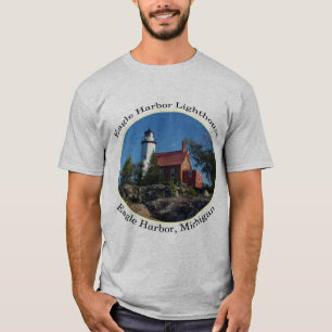 Eagle Harbour Lighthouse oval light shirt