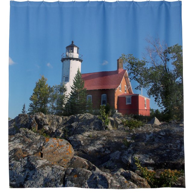 Eagle Harbour Lighthouse Shower Curtain (Front)