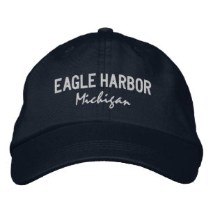 Eagle Harbour Michigan Embroidered Baseball Hat
