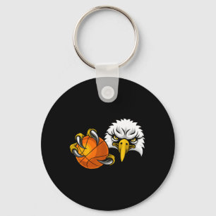 Eagle Hawk Basball Ball Bald Eagles Cartoon Key Ring