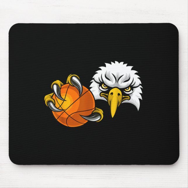 Eagle Hawk Basball Ball Bald Eagles Cartoon Mouse Mat (Front)