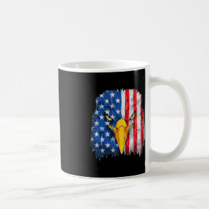 Eagle Head American Flag Patriotic 4th of July 1 Coffee Mug