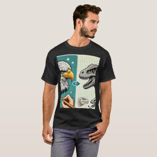 Eagle Head and Dinosaur Colouring T-Shirt