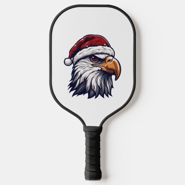 Eagle head Christmas Christmas Pickleball Paddle (Front)