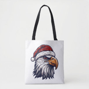 Eagle head Christmas Christmas Tote Bag