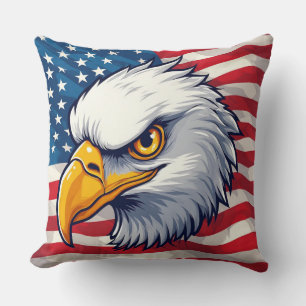 Eagle Head Graphic Tee – USA Pride Apparel Cushion