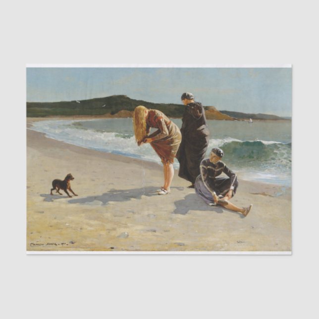 Eagle Head, Manchester, Massachusettes (High Tide) Tissue Paper (Front)