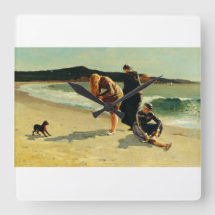 Eagle Head, Manchester, Massachusetts Fine Art Square Wall Clock