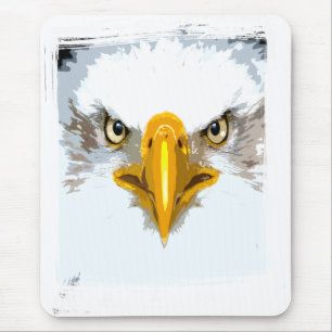 Eagle Head Modern Pop Art Custom Template Mouse Mat