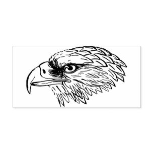 Eagle Head Rubber Stamp