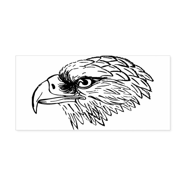 Eagle Head  Rubber Stamp (Imprint)