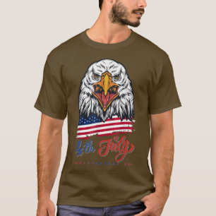 Eagle head with usa for 4th of July independence T-Shirt