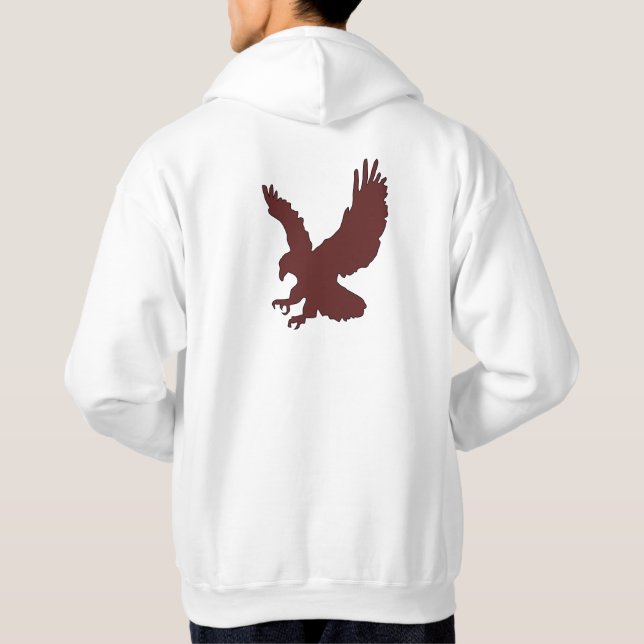 Eagle Hunter Quote Design Hoodie (Back)
