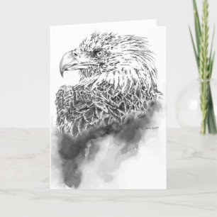 Eagle Illustration Greeting Card