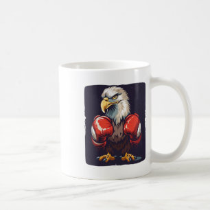 Eagle In Boxing Gloves For A Strong And Resilient Coffee Mug