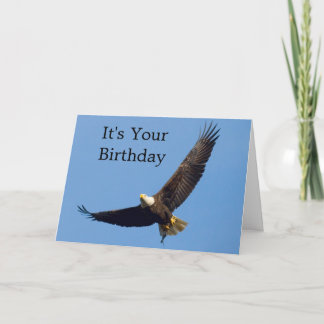 Eagle In Flight Birthday Greeting Card