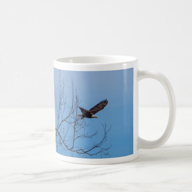 Eagle In Flight Coffee Mug (Right)