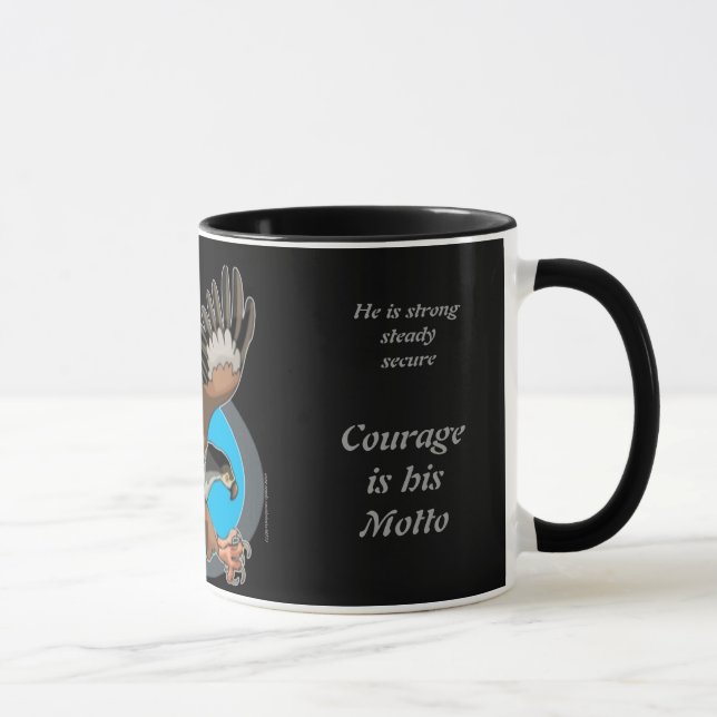 Eagle in Flight Father's Day Mug (Right)