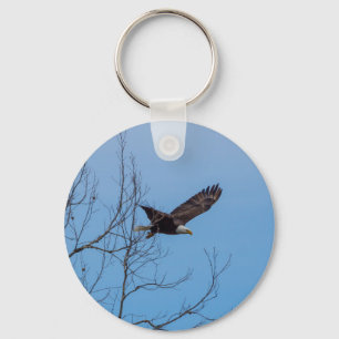 Eagle In Flight Key Ring