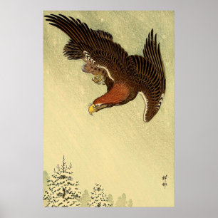 Eagle in Flight Ohara Koson 1933 Japanese Art Poster
