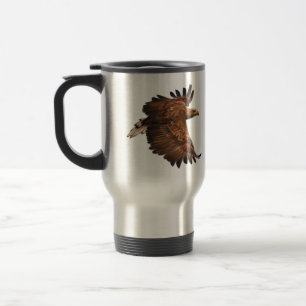 Eagle in Flight Travel Coffee Flask Mug
