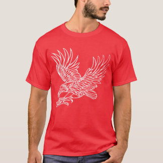 Eagle In Gripping Flight For Bird Lovers Falconers T-Shirt