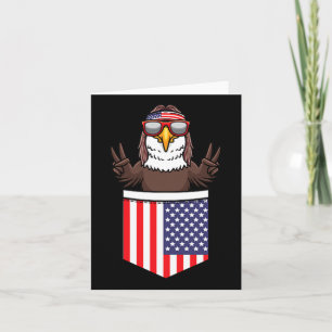 Eagle In Pocket Patriotic Independence Day 4th Of  Card