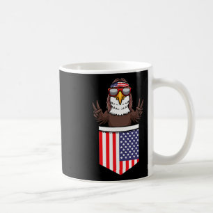 Eagle In Pocket Patriotic Independence Day 4th Of Coffee Mug