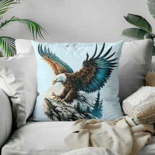 Eagle in Watercolor Cushion