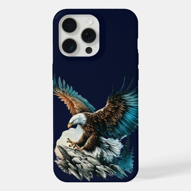 Eagle in Watercolor iPhone Case (Back)