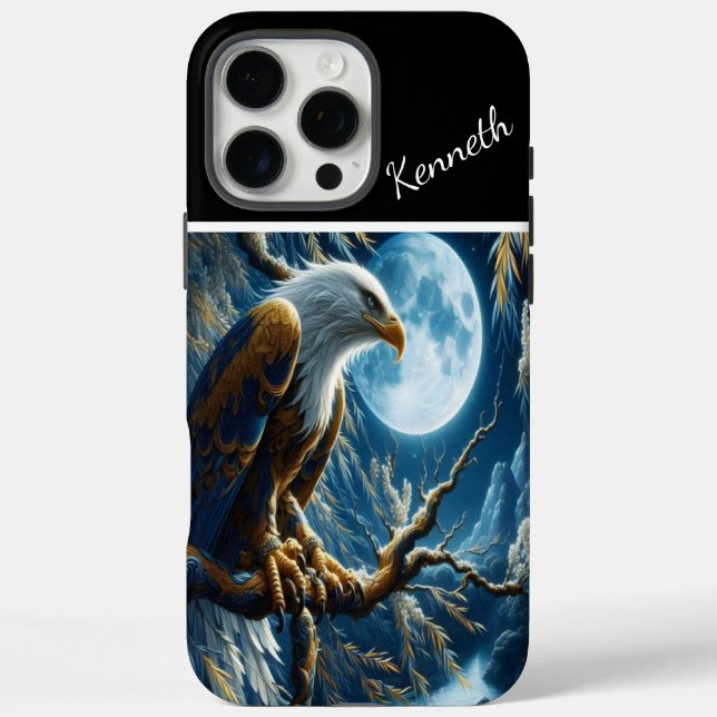 Eagle In Willow Under Blue Moon Case-Mate iPhone Case (Back)