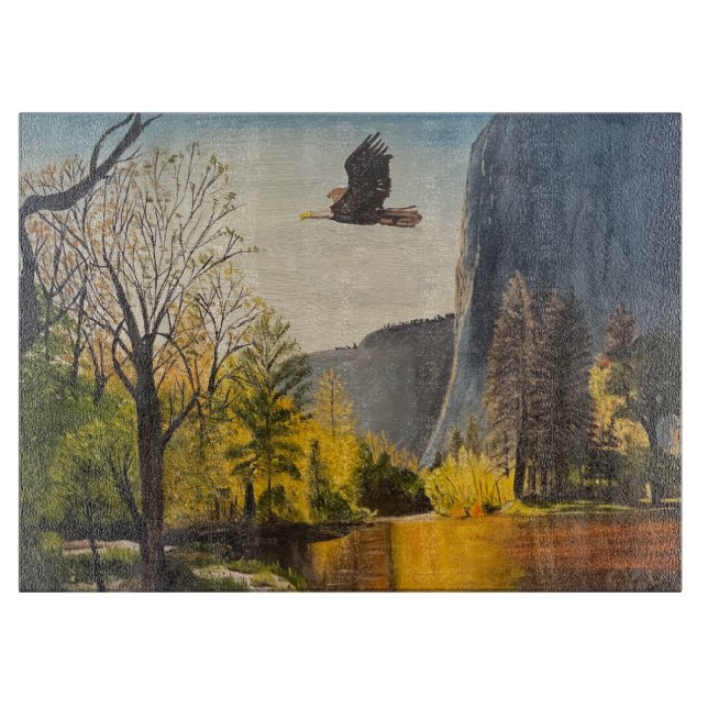 Eagle in Yosemite National Park, by Gary Poling Cutting Board (Front)