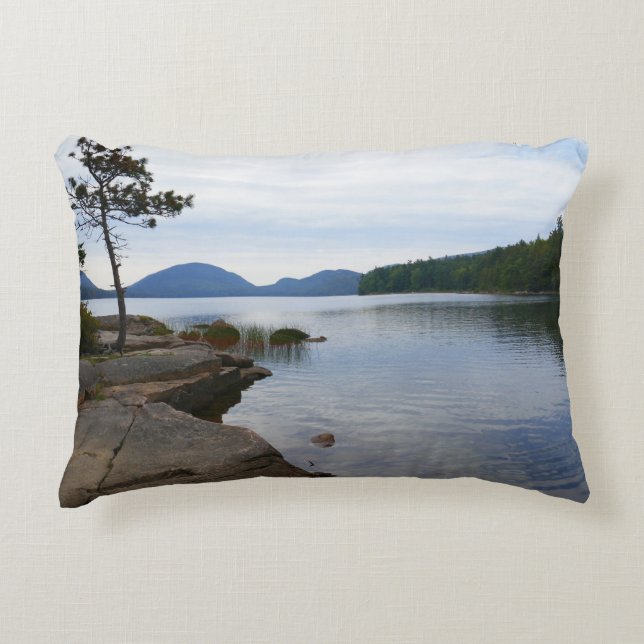 Eagle Lake at Acadia National Park Decorative Cushion (Front)