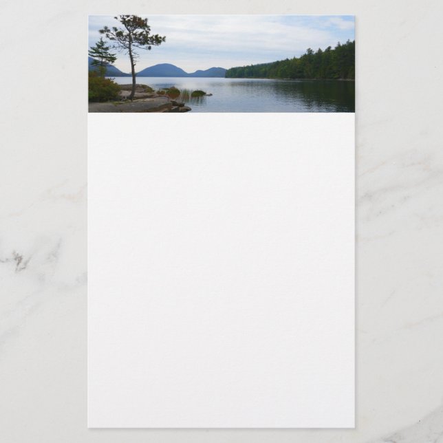 Eagle Lake at Acadia National Park Stationery (Front)