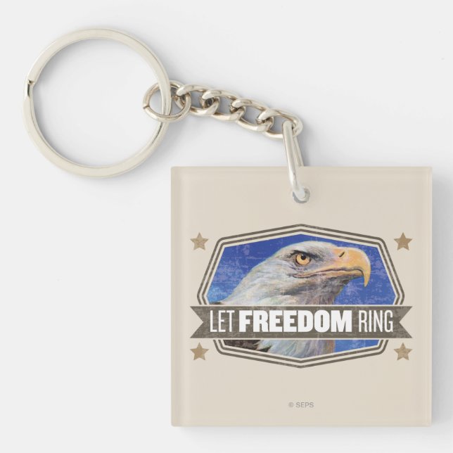 Eagle-Let Freedom Ring Key Ring (Front)