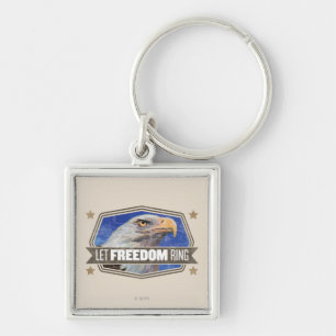 Eagle-Let Freedom Ring Key Ring