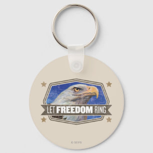 Eagle-Let Freedom Ring Key Ring