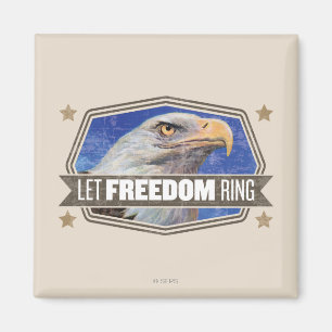 Eagle-Let Freedom Ring Magnet