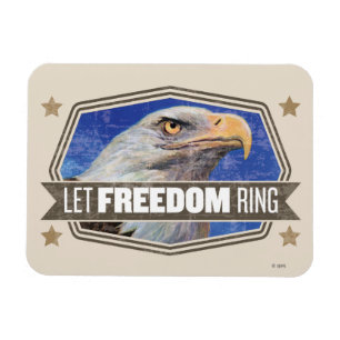 Eagle-Let Freedom Ring Magnet