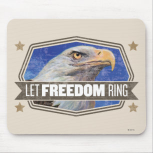 Eagle-Let Freedom Ring Mouse Mat