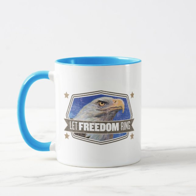 Eagle-Let Freedom Ring Mug (Left)
