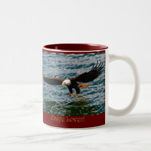 EAGLE LOVER Gifts Two-Tone Coffee Mug