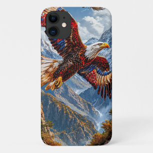 Eagle majestic flying bird aesthetic wildlife iPhone 11 case
