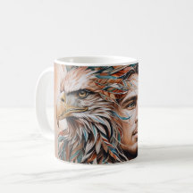 Eagle - Man - Wolf - watercolor art 1 - Fan Fun