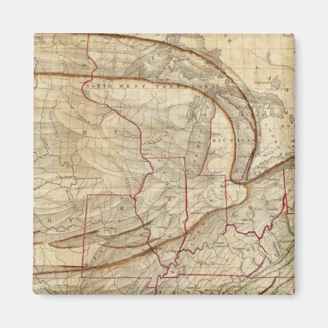 Eagle Map of the United States Magnet (Front)