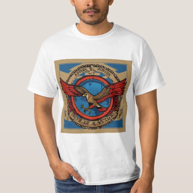  "Eagle Men Value Graphic Tee" T-Shirt (Front)